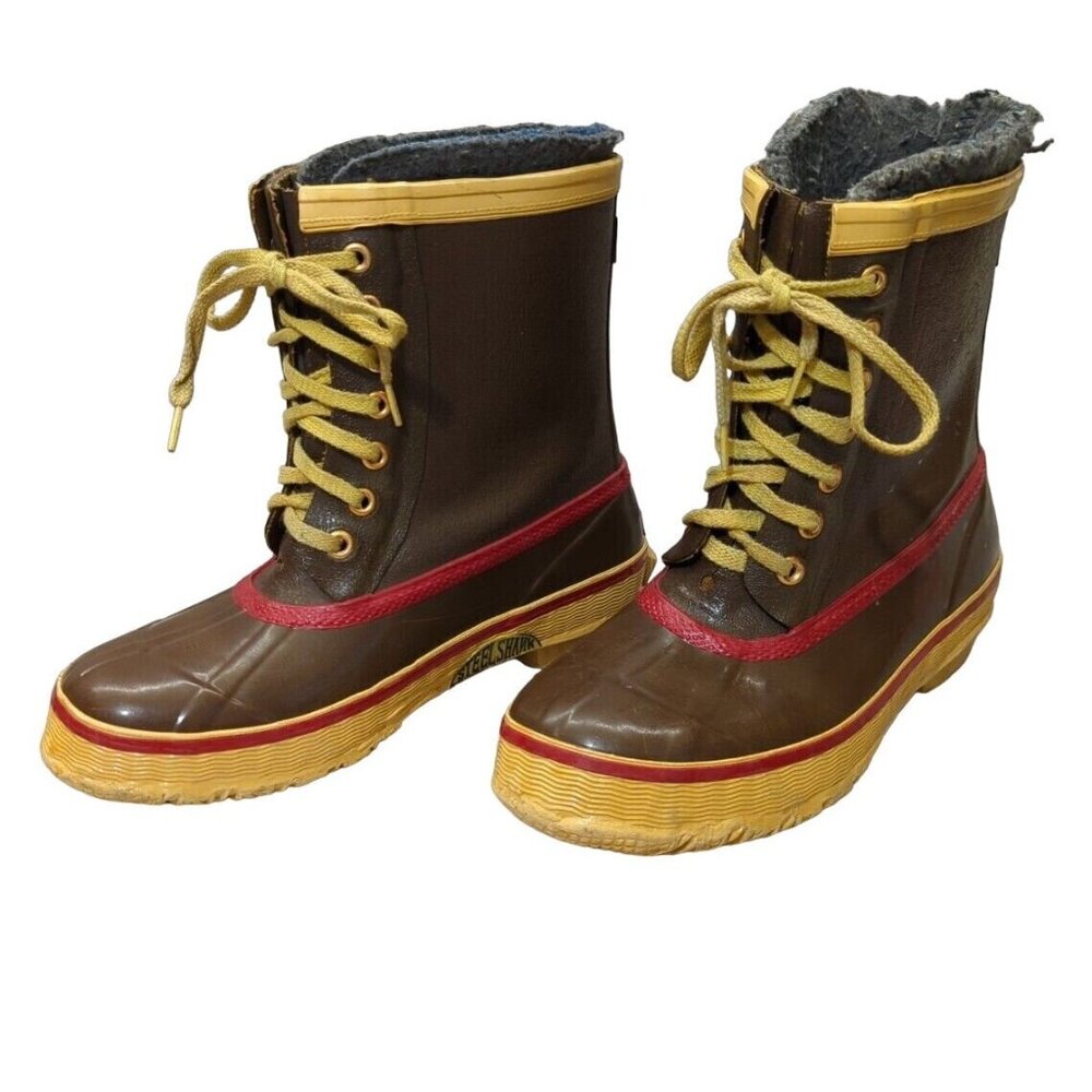 ✅ROBERT STEVENS Felt Lined Brown Steel Shank Mens 6 Boots Halloween Prop Decor - Picture 2 of 12